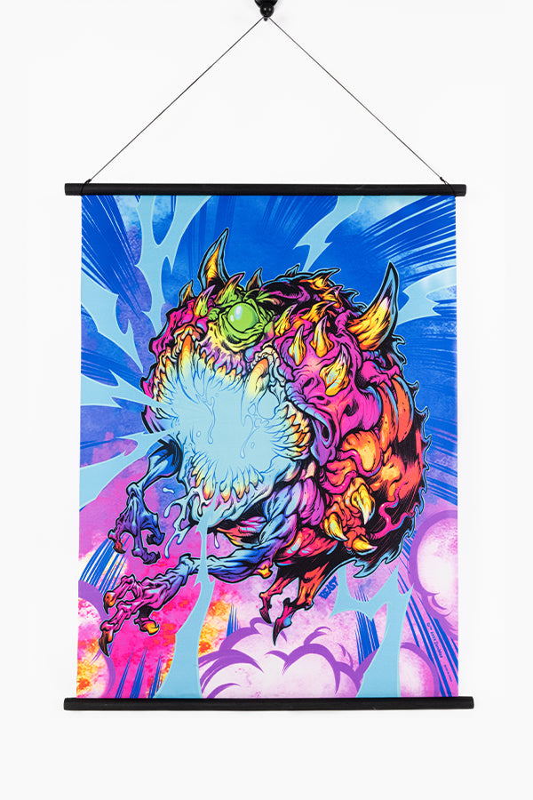 DOOM Eternal Cacodemon Wall Scroll by Beast Wreck - Image 3