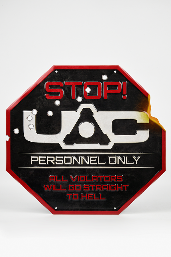 DOOM UAC Security Metal Sign - Image 3