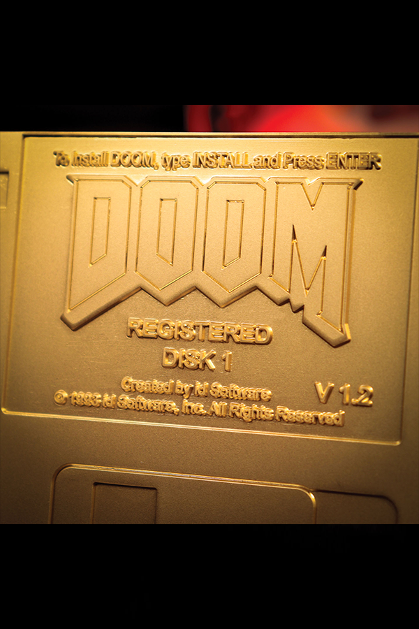 DOOM Floppy Disk Limited Edition Imitation Gold Plated Replica - Image 3