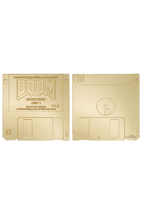 DOOM Floppy Disk Limited Edition Imitation Gold Plated Replica - Image 4