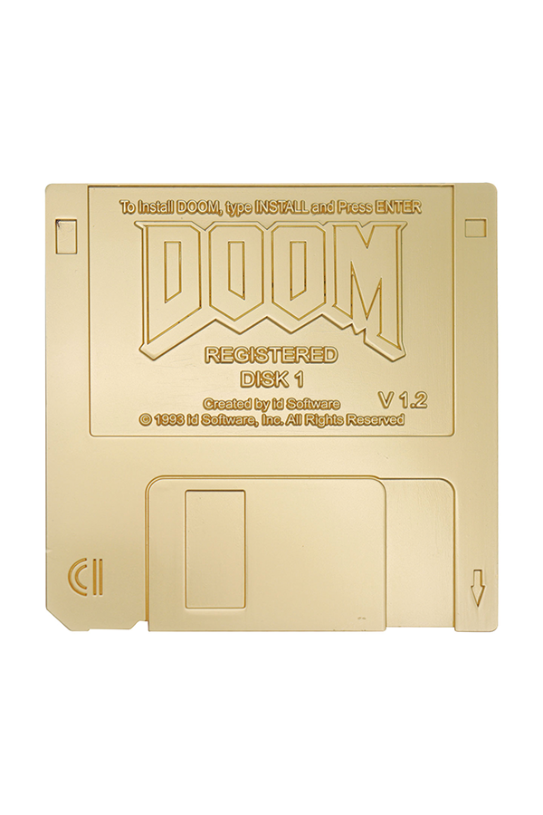 DOOM Floppy Disk Limited Edition Imitation Gold Plated Replica - Image 5