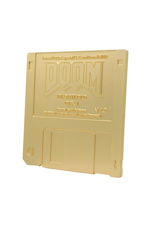 DOOM Floppy Disk Limited Edition Imitation Gold Plated Replica - Image 7